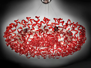 ASTRO - Crystal chandelier by Metal Lux - view 2